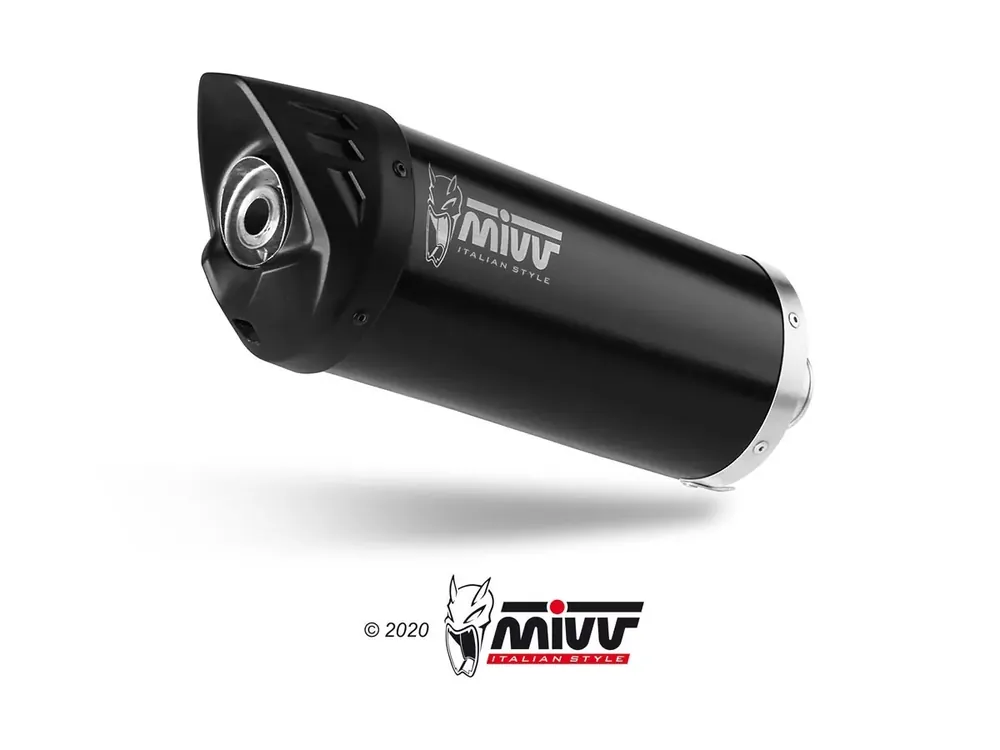 Neuheit MIVV MOVER Edelstahl Schwarz passend für KYMCO Downtown 350 16-20