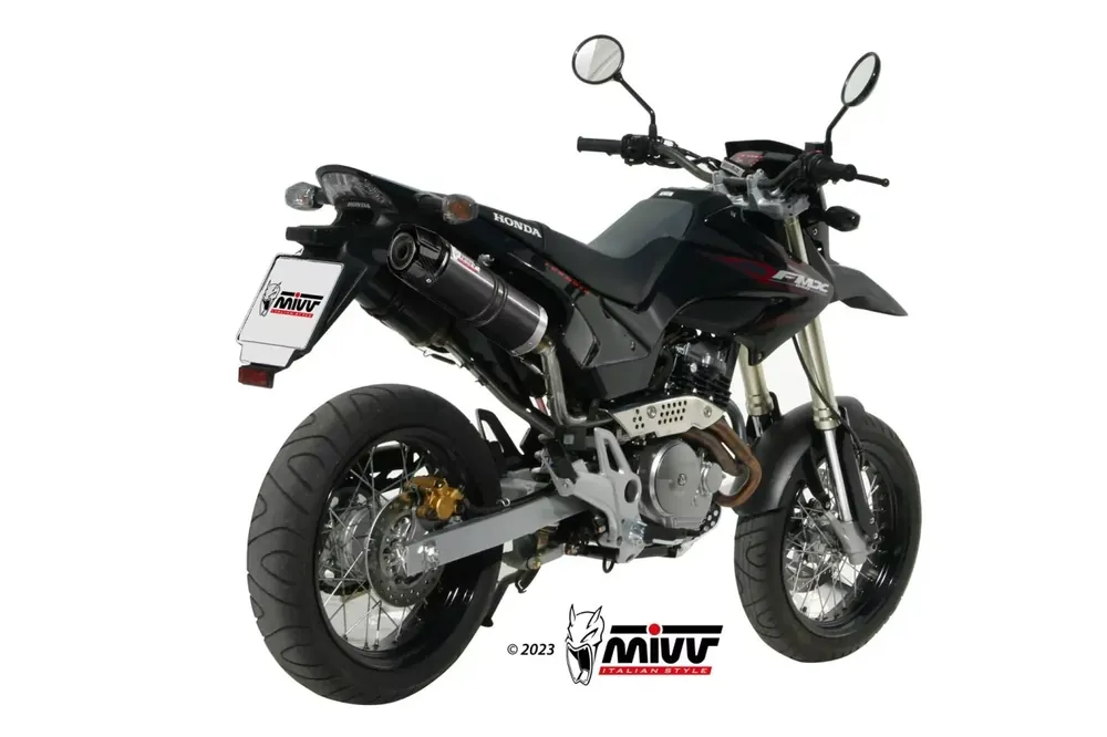 Schnäppchen MIVV GP-C Endschalldämpfer Edelstahl Schwarz mit Carbonendkappe passend für Honda FMX 650 (2005–2006)