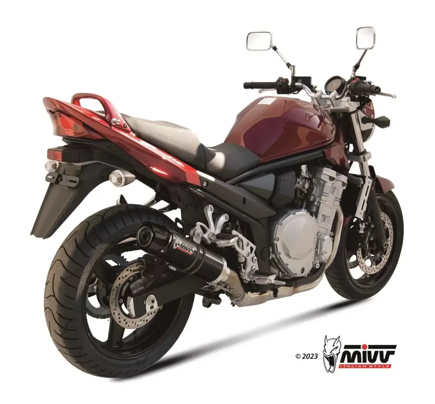 MIVV GP-C Endschalldämpfer Edelstahl Schwarz passend für Suzuki GSF 650 Bandit 2007–2015 Wochenendangebot
