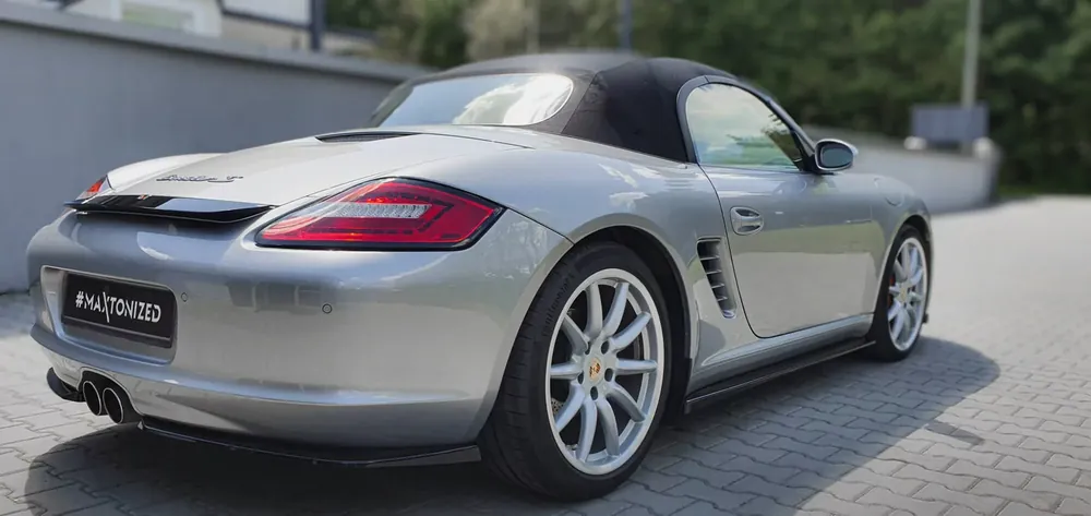 Heck Ansatz Flaps Diffusor passend für Porsche Boxster 987 Neu
