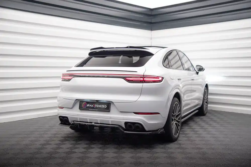 Aktuell Mittlerer Cup Diffusor DTM Look Heck Ansatz passend für Porsche Cayenne Mk3