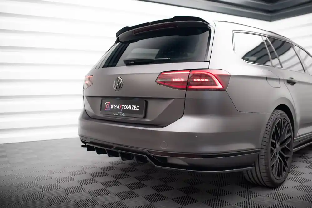 Preisknaller Mittlerer Cup Diffusor DTM Look passend für VW Passat R-Line B8