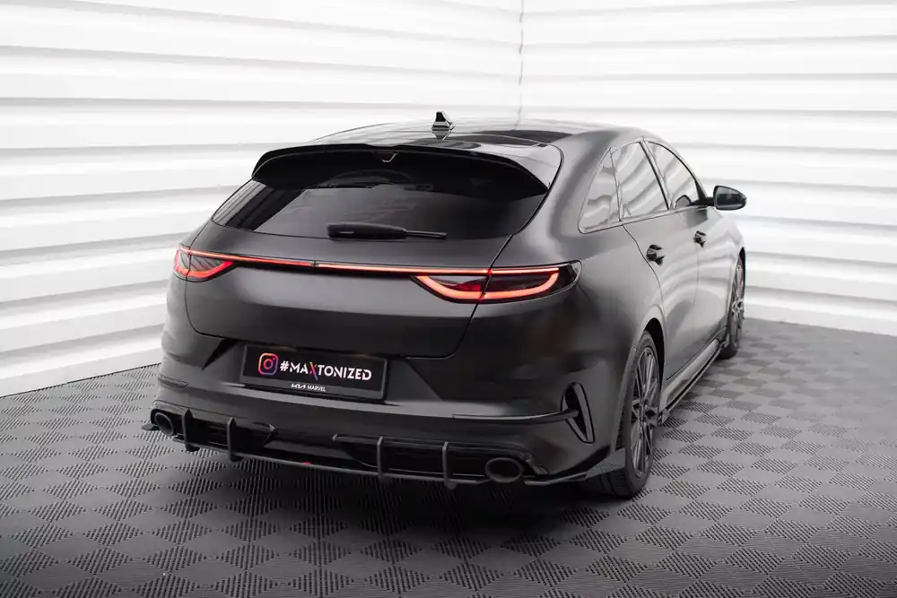 Finale Aktion Street Pro Heck Ansatz Diffusor + Flaps passend für Kia Proceed GT Mk1 Facelift