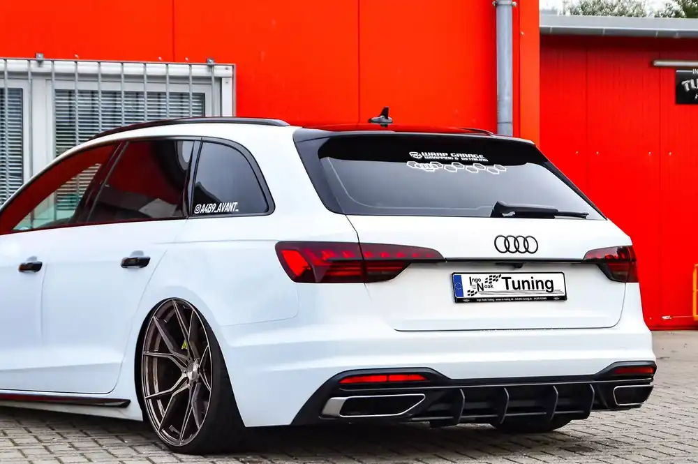 Wochenendangebot Gefräster Heckansatz aus ABS passend für Audi A4 B9 Avant Facelift