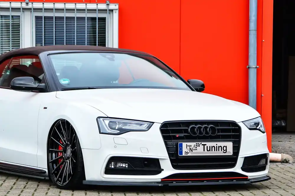 Neu Im Sortiment Cup Frontspoilerlippe passend für Audi A5 B8 Facelift S-Line ab Bj. 2011-2017