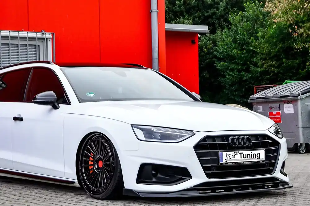 Cup Frontspoilerlippe mit Wing passend für Audi A4 B9 Facelift ab 2019 Zertifiziert