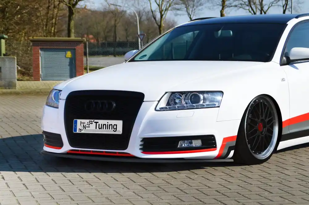 Cup Frontspoilerlippe passend für Audi A6 4F Facelift (2008–2011) Versand Am Gleichen Tag