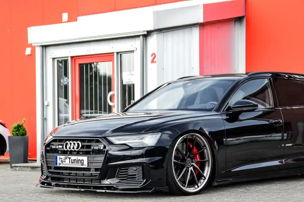 Cup Frontspoilerlippe mit Wing passend für Audi A6 S-Line + S6 4K C8 ab 2018 Nur Für Kurze Zeit