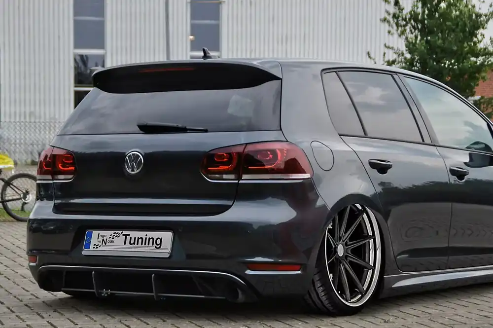 Neu Im Sortiment Heckansatz mit Finnen passend für VW Golf 6 GTI + Edition 35