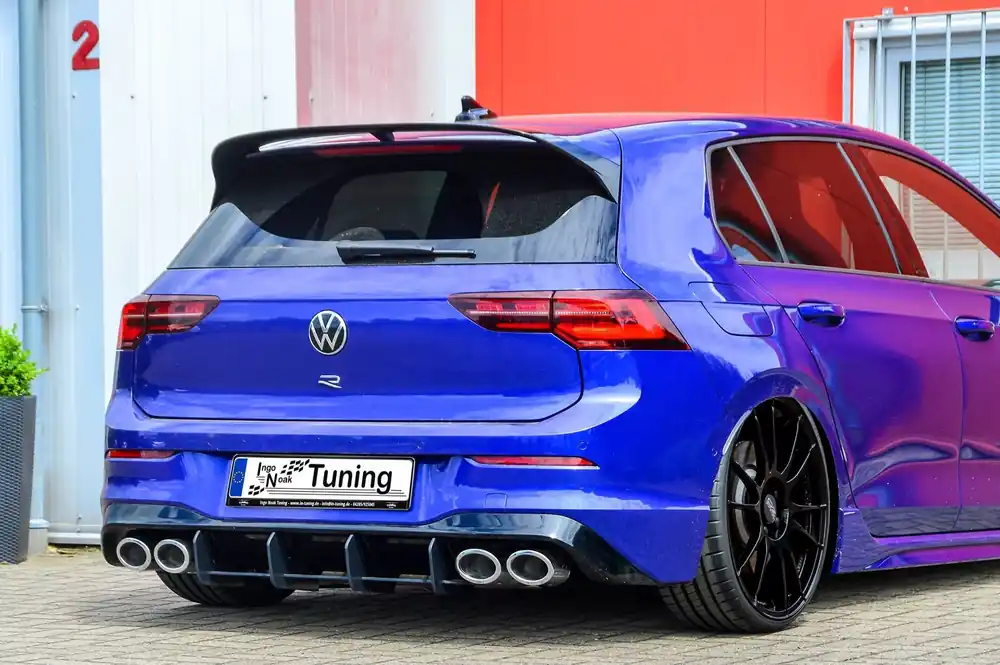 Gefräster Heckansatz Diffusor passend für VW Golf 8 R Nur Heute