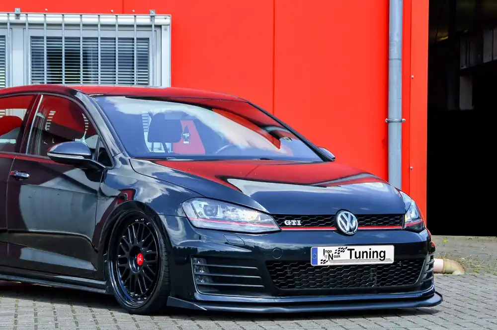 Cup Frontspoilerlippe V2 mit großem Wing passend für VW Golf 7 GTI GTD Direktkauf