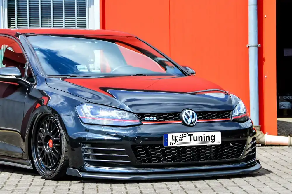 Cup Frontspoilerlippe V2 mit Wing passend für VW Golf 7 GTI GTD Garantierte Lieferung