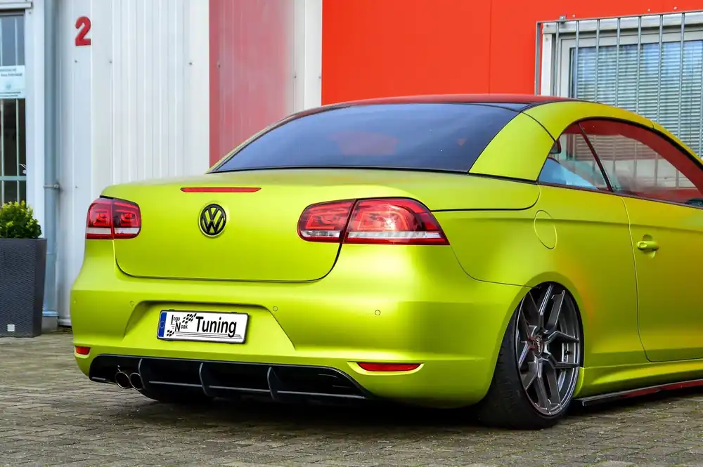 Gefräster Heckansatz mit Finnen passend für VW Eos Schnäppchen