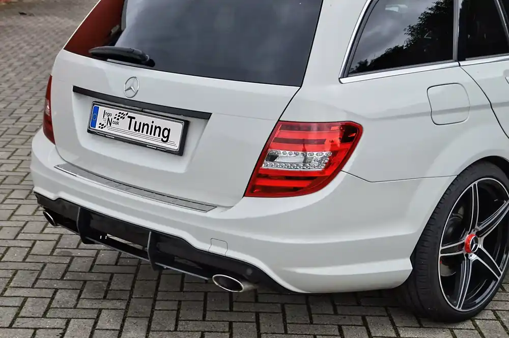 Heckansatz Diffusor passend für Mercedes C W204 AMG-Line Saisonangebot