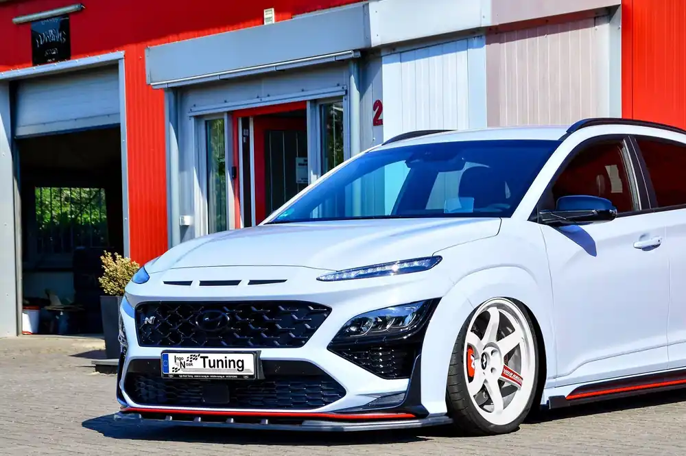 Zertifiziert Cup Frontspoilerlippe passend für Hyundai Kona N + N-Line ab 2020