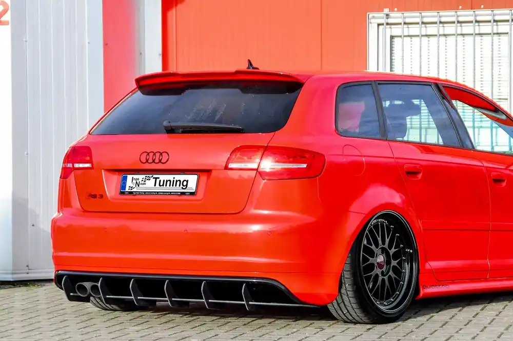 Beliebt Gefräster Heckansatz V2 mit Finnen passend für Audi RS3 8PA Bj. 2011-2012