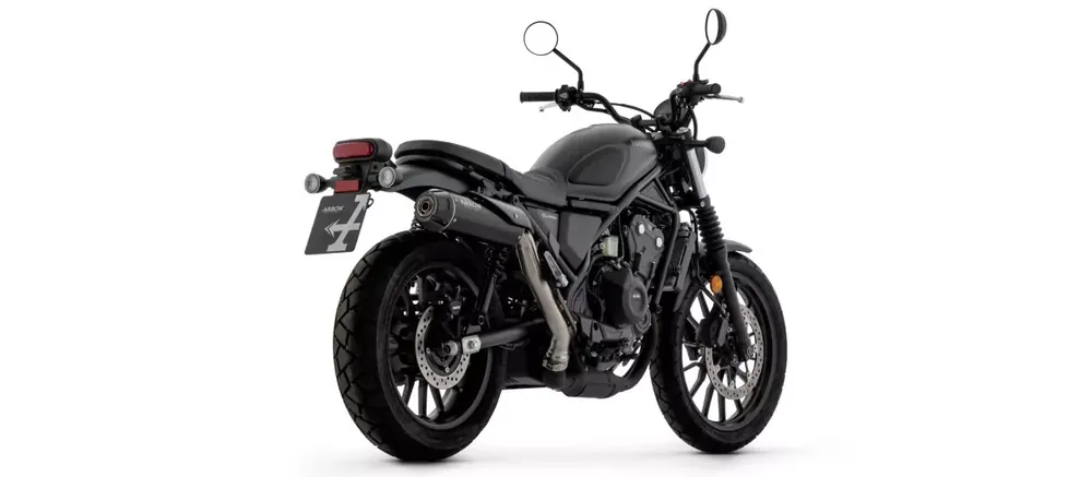 ARROW Rebel Endschalldämpfer Edelstahl Schwarz passend für Honda CL 500 23- Knallerangebot