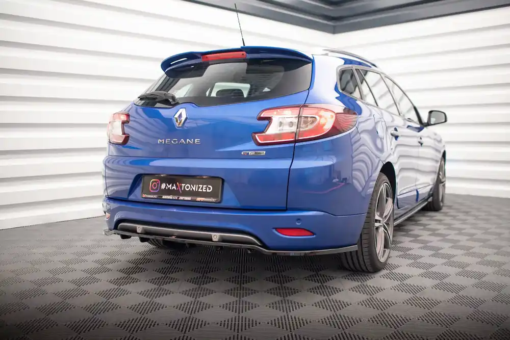 Garantierte Lieferung Mittlerer Cup Diffusor DTM Look Heck Ansatz passend für Renault Megane GT Line Grandtour Mk3 Facelift