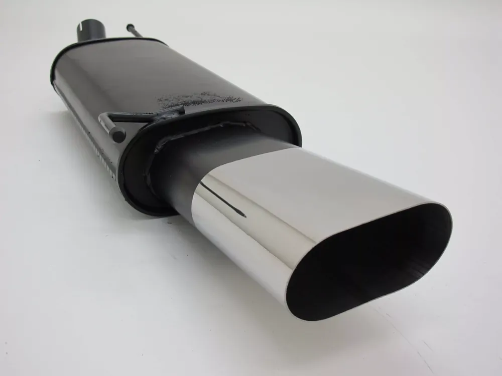 Preiswert Novus Sportauspuff 135x75mm scharfkantig passend für VW Golf 3 / Golf 4 Cabrio