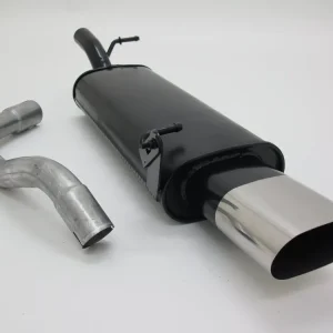 Zertifiziert Novus Sportauspuff 135x75mm scharfkantig passend für Audi A3 / Seat Leon / VW Golf 4 / VW New Beetle