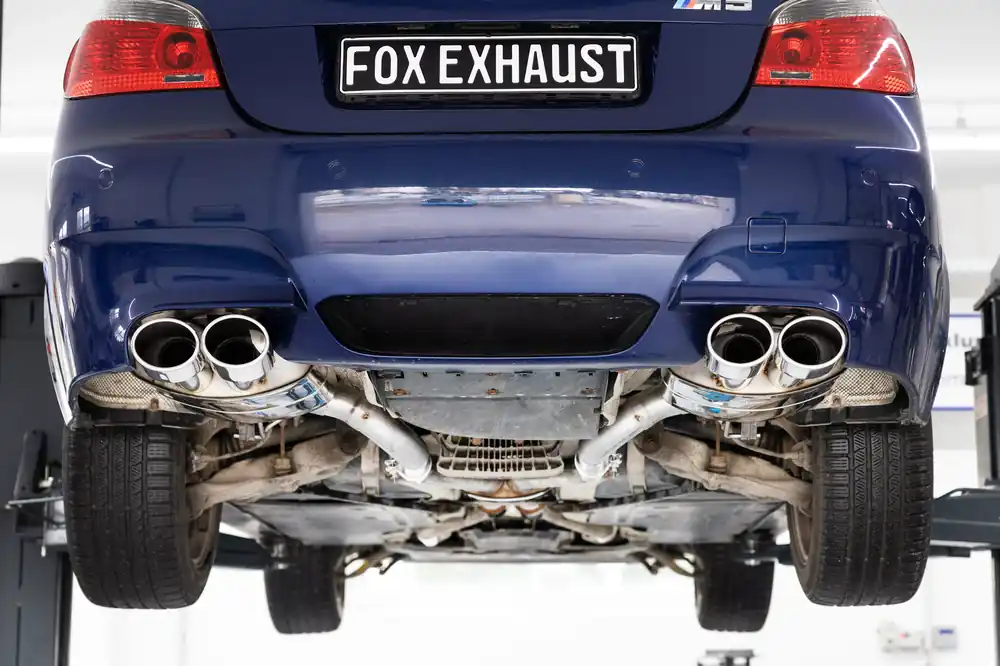Neu Im Sortiment FOX Endschalldämpfer passend für BMW E60 M5 – 2x115x85 Typ 32