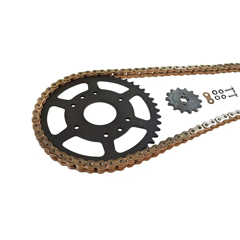 Preisknaller EK Chain Kettensatz 520 MVXZ-2 Gold passend für CF Moto 650 NK 650 GT 650 MT