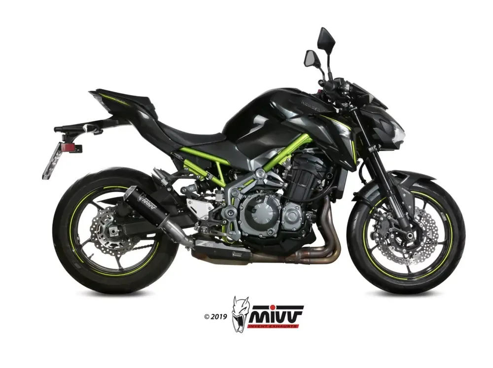 MIVV MK3 Endschalldämpfer Edelstahl Schwarz passend für Kawasaki Z900 A2 17-23 Sonderaktion