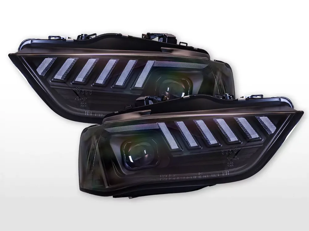 LED Scheinwerfer Set passend für Audi A4 8K (13-15) schwarz Rechtslenker Online Kaufen