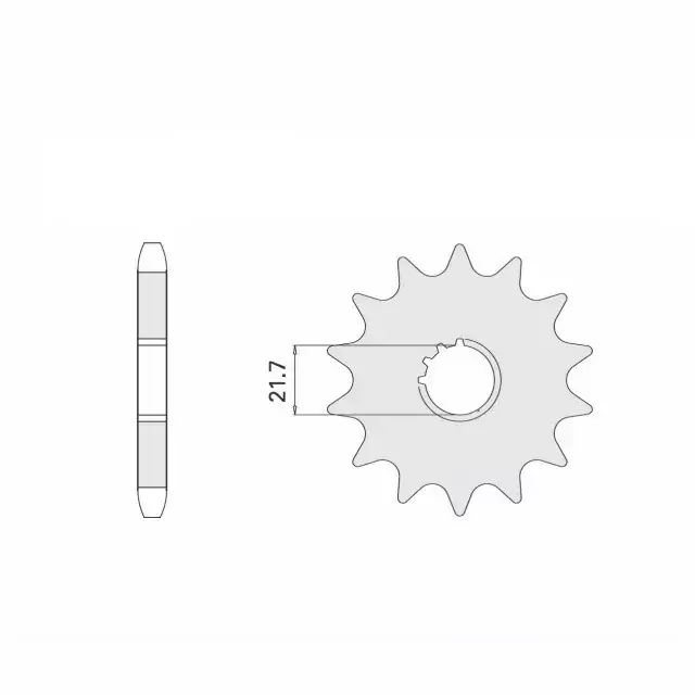Nur Heute Ritzel gummiert 16 Zähne Teilung 525 passend für Yamaha, Suzuki, Kawasaki, Triumph, Cagiva