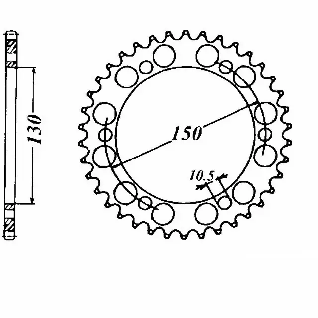 Kettenrad Stahl 43 Zähne Teilung 532 passend für Yamaha YZF750R Direktkauf