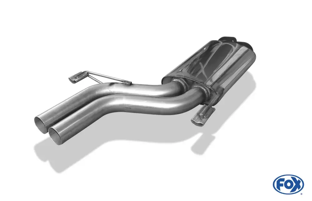 Vorschalldämpfer Edelstahl Ø2x63,5mm passend für BMW E32 740i Top-Preis