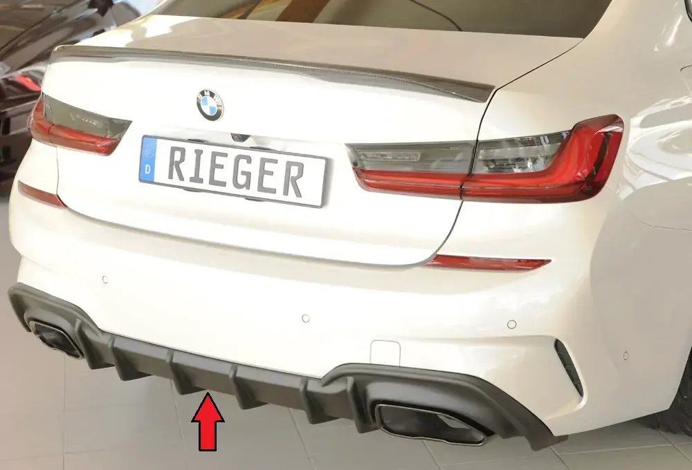 Rieger Heckeinsatz passend für BMW 3er G20 Limousine (03/19–06/22) Knallerangebot