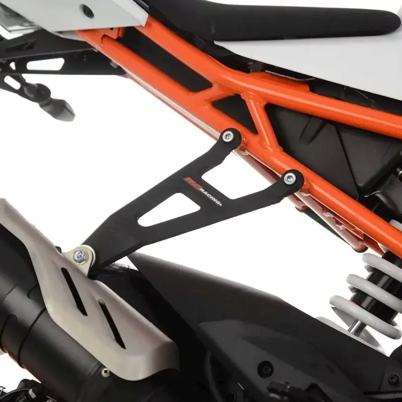 Markenware R&G Auspuffhalter BLACK passend für KTM RC 125 / 390 ab 2022