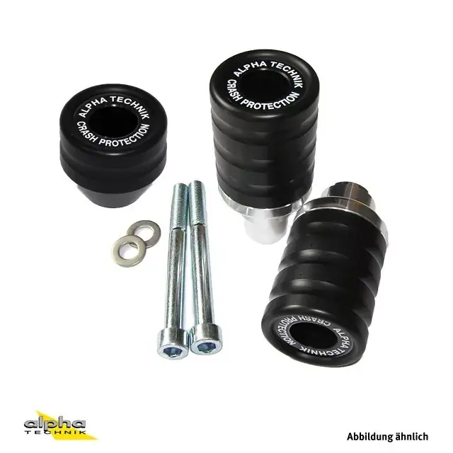 Sturzpad-Kit passend für Honda Hornet 600 (PC41) 2007-13 schwarz Sonderaktion