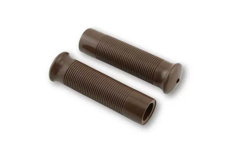 SHIN YO Custom Retrostyle Lenkergriffe Braun passend für 7/8 Zoll Lenker (22mm) (Paar) Neue Ware
