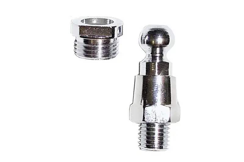 Knallerangebot SHIN YO Spiegeladapter mit Kugel, M10 Linksgewinde Chrom