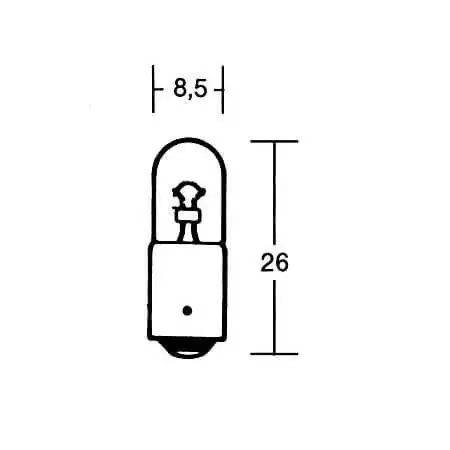 LAMPE T4W 12V 4W Kugelbirnchen passend für Motorrad Neue Kollektion