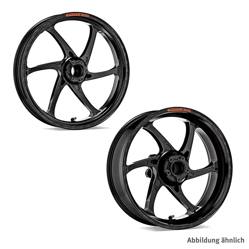 OZ Gass RS-A Aluminium Felgensatz schwarz glänzend passend für Suzuki GSX-R600/750 (2006-2007) Billig