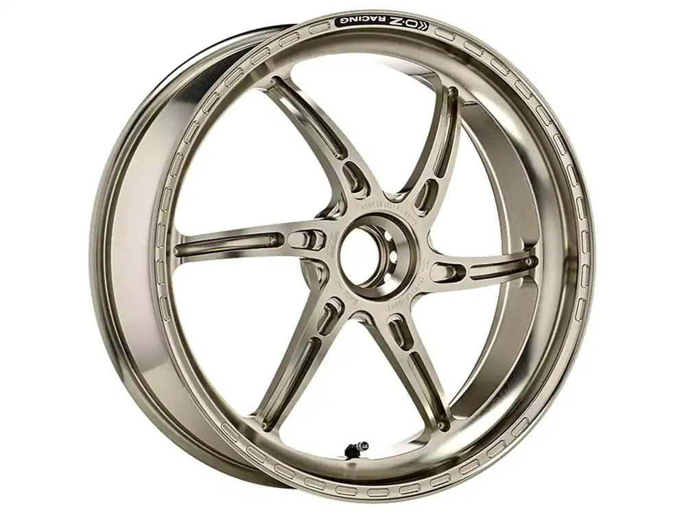 Markenprodukt OZ Gass RS-A Aluminium Schmiedefelge hinten titanfarben passend für KTM 1290 Super Duke R/RR 2016–2023 und 1290 Super Duke GT 2016–2023