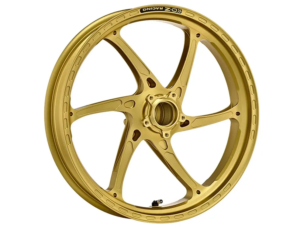 Markenprodukt OZ Gass RS-A Aluminium Felge vorne gold matt passend für BMW S1000RR HP4