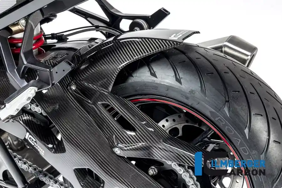 Schneller Versand Ilmberger Carbon Kotflügel hinten mit Kettenschutz passend für BMW S1000XR 2020- M1000XR 2024-