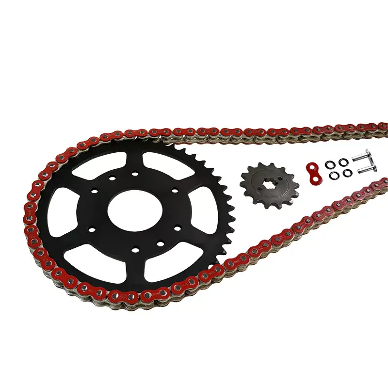 EK Chain Kettensatz 525MVXZ-2 rot passend für Triumph Tiger 900 GT / Rally / Pro Letzte Chance