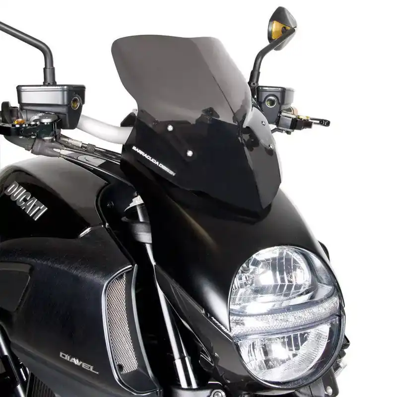 Barracuda Windschild Aerosport Plexiglas passend für Ducati Diavel 2014- Garantierte Lieferung
