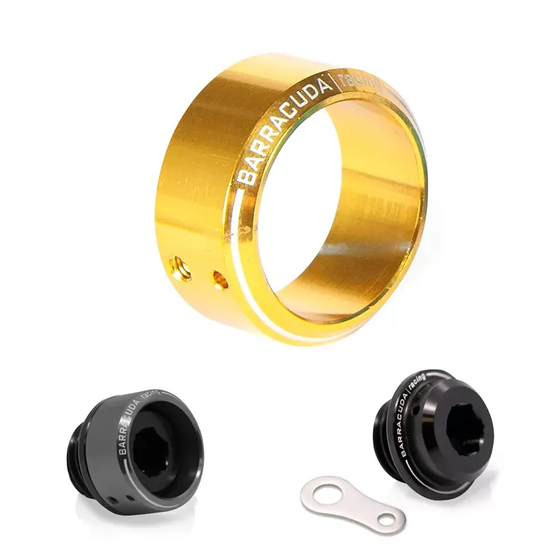 Gold eloxierter Einsatz für Öleinfüllschraube Ø 28 mm passend für BC-HN102 BC-YN102 und BC-SN102 Markenprodukt