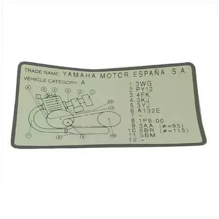 Warnhinweis Yamaha Jog R Sofort Bestellen