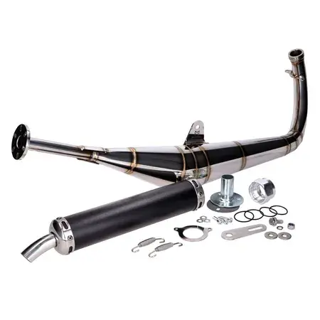 Auspuff Motegra Racing 60-110cc goldene Nähte Simson S50 / S51 / S70 Top-Preis