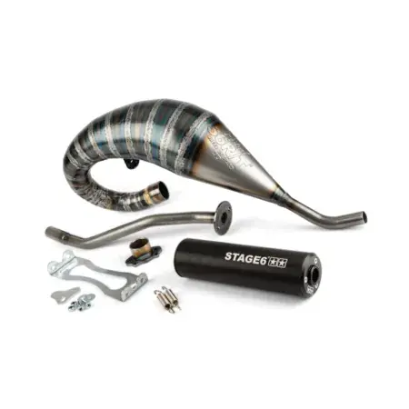 Auspuff Stage6 R/T 70 - 80 high-mount Derbi Schwarz Schnäppchen