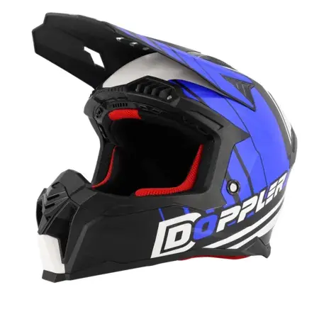 Crosshelm Doppler Schwarz / Weiß / Blau Preiswert