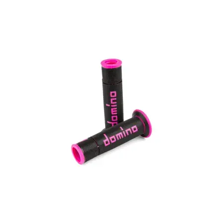 Neuheit Griffe Domino A450 On-Road Racing schwarz / pink (Enden offen)