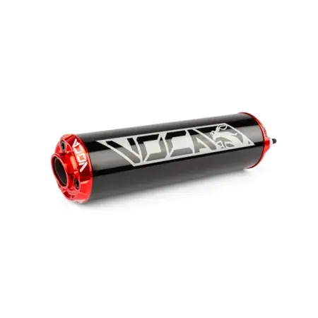 Endschalldämpfer Voca Alu CNC schwarz / rot Sichere Zahlung